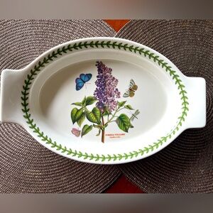 Portmeirion Botanic Garden oval gratin dish. 12.5” x 8”. NWT❣️